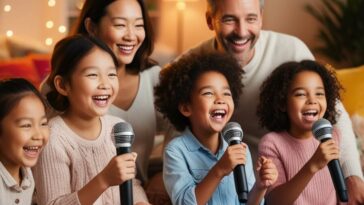 soirée karaoké avec des enfants