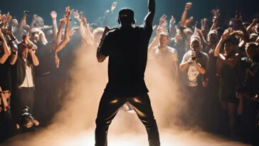 Concert d'un rappeur